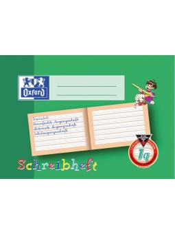 Oxford Schreibheft A5 quer · Lineatur 1q · 90 g/m² · 16 Blatt