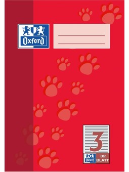 Oxford Doppelheft A5 · Lineatur 3 · 90 g/m²  · 32 Blatt