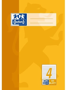 Oxford Doppelheft A5 · Lineatur 4 (liniert · 9mm) · 90 g/m²  · 32 Blatt