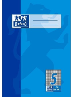 Oxford Doppelheft A5 · Lineatur 5 (kariert 5 mm) 90 g/m² · 32 Blatt