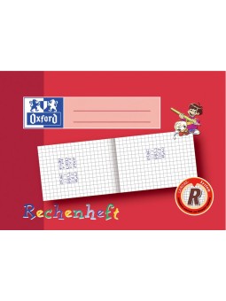 Oxford Rechenheft A5 quer · 16 Blatt · Lineatur R · 90 g/m²