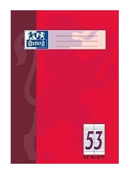 Oxford Vokabelheft A4 · Lineatur 53 (2 Spalten) · 90 g/m²  · 32 Blatt