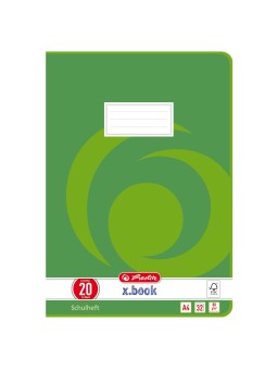 Herlitz Doppelheft A4 · Lineatur 20 (blanko) · 80 g/m² · 32 Blatt