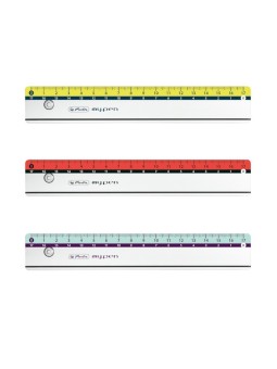 Herlitz Lineal my.pen 17 cm · für Links- und Rechtshänder · 1 Stück Farbe zufällig
