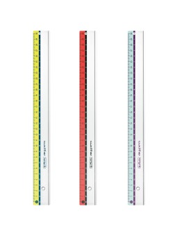 Herlitz Lineal my.pen 30 cm · für Links- und Rechtshänder · 1 Stück Farbe zufällig
