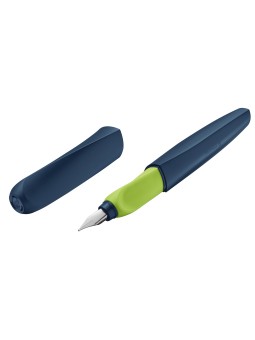 Pelikan Füllhalter Twist  P457 Farbe: blau/apple · Feder M · für Rechts- und Linkshänder universell