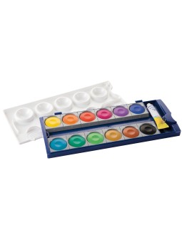 Pelikan Deckfarbkasten 735/K12 · mit 12 Farben + Deckweiß