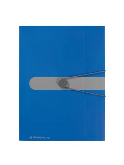 Herlitz Gummizugmappe A4 PP-Kunststoff · opak blau easy orga to go