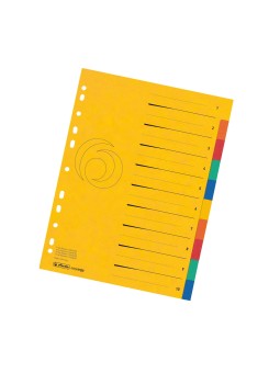 Herlitz Register · DIN A4 · Colorspan XXL · 10-teilig · 265 g/m² · 240 x 297 mm