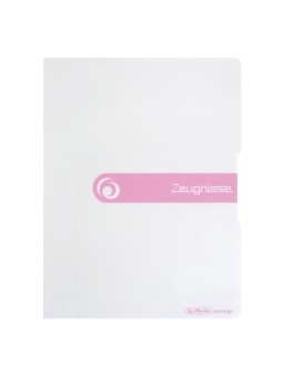 Herlitz Zeugnismappe A4 · 20 Hüllen · weiß