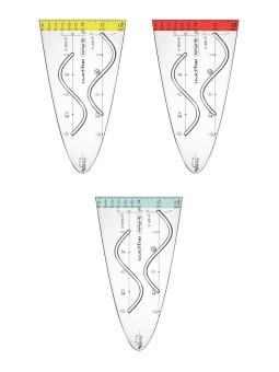 Herlitz Parabelschablone my.pen · 124 x 70 mm · 2 mm · 1 Stück - Farbe zufällig