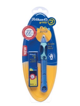 Pelikan Druckbleistift griffix B2BSR/L bluesea (blau) inkl. 3 Minen · Rechts-/Linkshänder