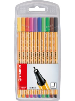 STABILO® Fineliner STABILO® point 88® Etui mit 10 Stiften