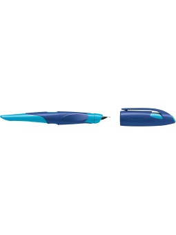 STABILO® Ergonomischer Schulfüller STABILO® EASYbirdy · Feder A · mitternachtsblau/azur · Rechts-/Linkshänder