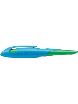 STABILO® Ergonomischer Schulfüller STABILO® EASYbirdy · Feder A · himmelblau/grasgrün · Rechts-/Linkshänder