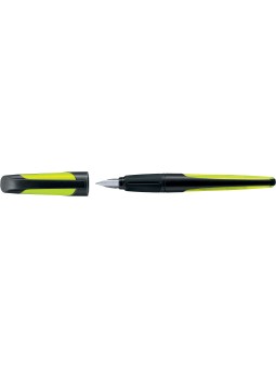 STABILO® Ergonomischer Schulfüller STABILO® EASYbuddy · schwarz/limette - Feder M