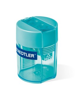 STAEDTLER® Doppel-Spitzdose · 8 ·2 mm Ø (dünn) · 10 ·2 mm Ø (dick) · cyan