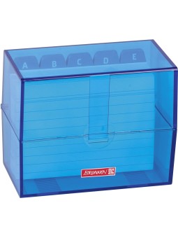 BRUNNEN Karteibox A7 gefüllt azur
