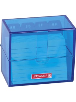 BRUNNEN Karteibox A8 gefüllt azur