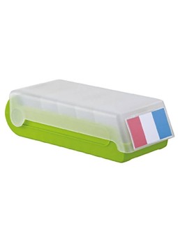 copy of helit · Lernkarteikasten · "the beebox" · DIN A8 · grün
