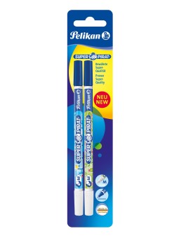 Pelikan Tintenlöschstift Super Pirat · 850M/2/B · M -Multispitze · 2 Stück