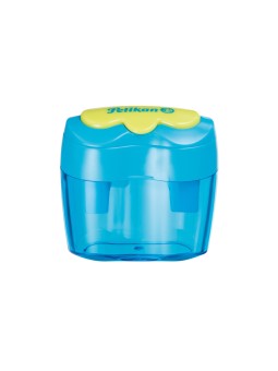 Pelikan Doppelanspitzer Flower AF · Standard und Jumbo · 40 x 48 x 40 mm · blau