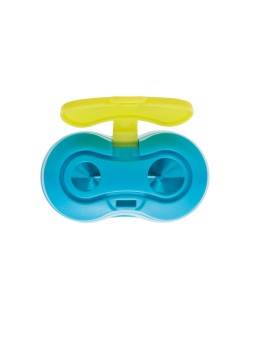 Pelikan Doppelanspitzer Flower AF · Standard und Jumbo · 40 x 48 x 40 mm · blau