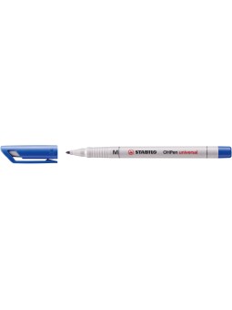 STABILO® Folienstift STABILO® OHPen universal · Medium (M) 1 mm · wasserlöslich · blau