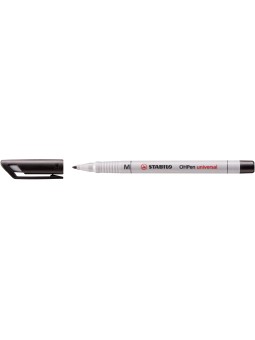 STABILO® Folienstift STABILO® OHPen universal · Medium (M) 1 mm · wasserlöslich · schwarz