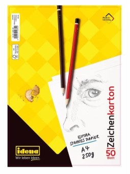 idena Zeichenkarton DIN A4 · 250 g/m² · 50 Blatt