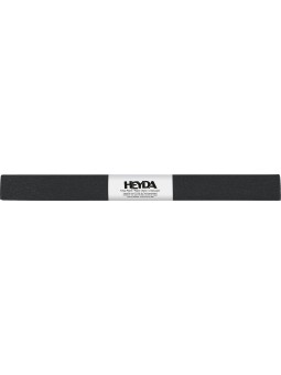 heyda Krepppapier · Bastelkrepp · 50 x 250cm · schwarz · farbfest