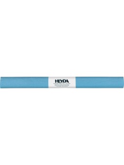 heyda Krepppapier · Bastelkrepp · 50 x 250cm · wasserblau · farbfest