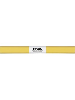 heyda Krepppapier · Bastelkrepp · 50 x 250cm · gelb · farbfest