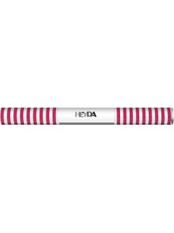 heyda Krepppapier · Bastelkrepp · 50 x 250cm · rot / weiß gestreift