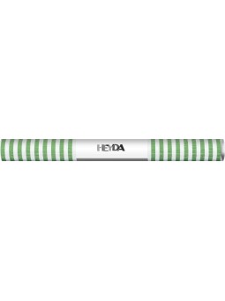 heyda Krepppapier · Bastelkrepp · 50 x 250cm · grün / weiß gestreift