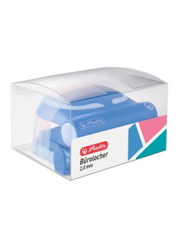 herlitz ergonomischer Bürolocher ·  2.0 mm für 20 Blätter · blau · batic blue