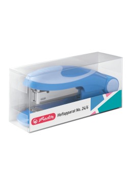herlitz Heftgerät / Heftapparat / Tacker· klein 24/6 · für 15 Blätter · batic blue