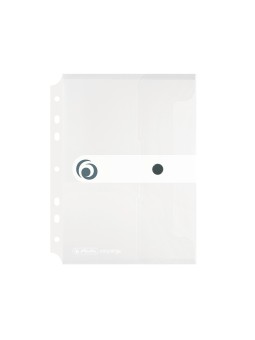 Herlitz Dokumententasche zum Abheften · easy orga to to · für DIN A5 · transparent · mit Druckknopfverschluss
