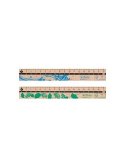 BRUNNEN Lineal 17cm Holz