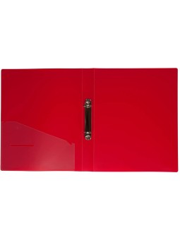 idena Ringbuch · PP · DIN A4 · 35 mm breit · 2 Ringe · rot