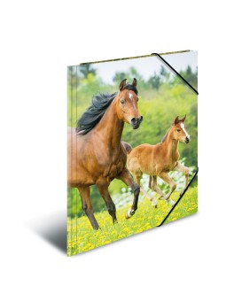 HERMA Kunstmappe Sammelmappe · A3 · PP · Tiere · Pferde