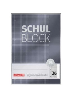 BRUNNEN Schulblock · DIN A4 · Lineatur 26 · 50 Blatt · Premium