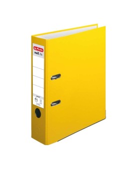 Herlitz Ordner A4 · breit (8cm)  · maX.file protect · gelb