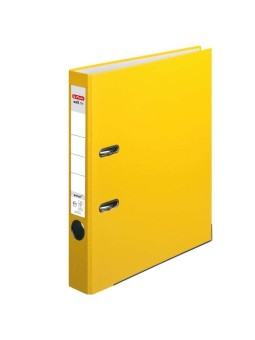 Herlitz Ordner A4 · schmal (5cm)  · maX.file protect · gelb