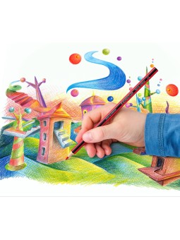 STAEDTLER® Buntstifte Noris® colour 185 C12 · 3 mm · Kartonetui mit 12 Farben