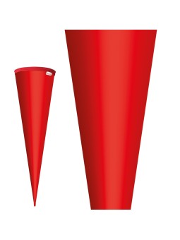Schultütenrohling · bunt · Standardgröße · 70 cm · stabile Holz-Spitze