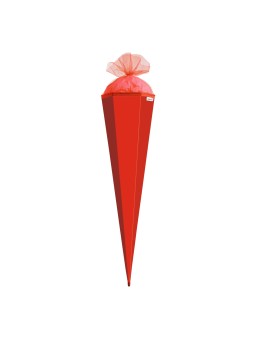 Zuckertütenrohling · bunt · groß · 85 cm · 6eckig · verstärkte Spitze