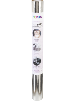 Heyda · TexiPap · Washpaper Papier · 48 x 110 cm · silber