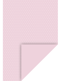 heyda Bastelkarton Happy Papers · 1 BOGEN · 21 x 31 cm · rosa · weiße Punkte