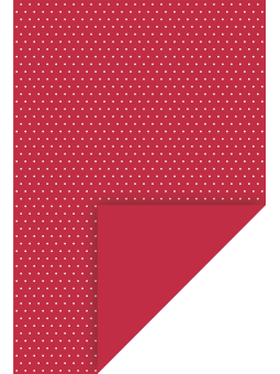 heyda Bastelkarton Happy Papers · 1 BOGEN · 21 x 31 cm · rot · weiße Punkte